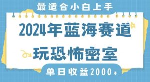 2024年蓝海赛道玩恐怖密室日入2000+,无需露脸,不要担心不会玩游戏,小白直接上手,保姆式教学【揭秘】-互联网资源大全网