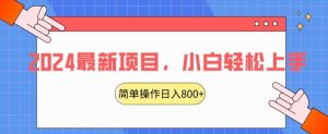 2024最新项目,红娘项目,简单操作轻松日入800+【揭秘】-互联网资源大全网