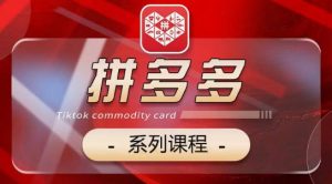 2024拼多多系列课,【基础】【运营】【活动】【推广】【玩法】5大模块-互联网资源大全网