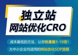 独立站网站优化CRO,成本最低的方法,让你销量翻3-10倍-互联网资源大全网