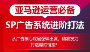 亚马逊运营必备: SP广告的系统进阶打法,从广告核心底层逻辑出发,精准发力打造爆款链接-互联网资源大全网