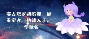 实占塔罗初阶课,侧重实占,快速入手,一学就会-互联网资源大全网