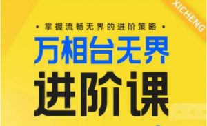 电商万相台无界进阶课，掌握流畅无界的进阶策略-互联网资源大全网