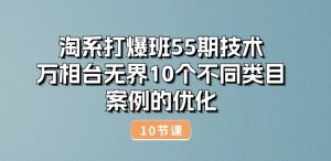 淘系打爆班55期技术：万相台无界10个不同类目案例的优化(10节)-互联网资源大全网