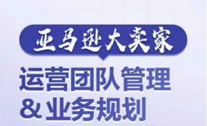 亚马逊大卖家-运营团队管理&业务规划,为你揭秘如何打造超强实力的运营团队-互联网资源大全网