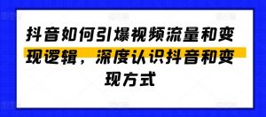 抖音如何引爆视频流量和变现逻辑，深度认识抖音和变现方式-互联网资源大全网