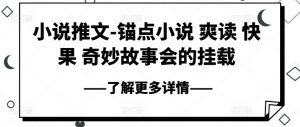 小说推文-锚点小说 爽读 快果 奇妙故事会的挂载-互联网资源大全网