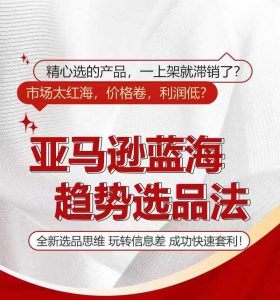 亚马逊蓝海趋势选法，全新选品思维，玩转信息差-互联网资源大全网