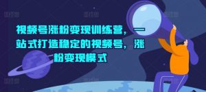 视频号涨粉变现训练营,一站式打造稳定的视频号,涨粉变现模式-互联网资源大全网