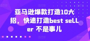 亚马逊爆款打造10大招,快速打造best seller 不是事儿-互联网资源大全网