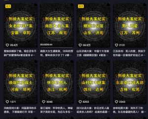 大案纪实解说课，2024年最新抖音大案教学教程-互联网资源大全网