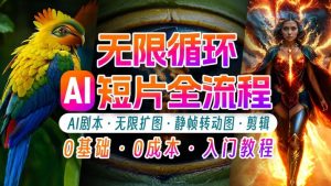AI剪辑无限循环画面：新手轻松月入上万的秘技【揭秘】-第一资源库