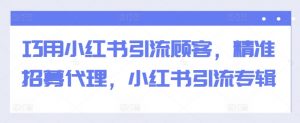 巧用小红书引流顾客，精准招募代理，小红书引流专辑-互联网资源大全网