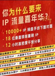 群响IP流量嘉年华,现场视频+IP江湖2024典藏版PPT-互联网资源大全网