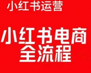 红薯电商实操课,小红书电商全流程-互联网资源大全网