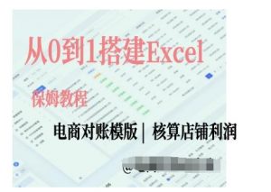 电商对账实操课从0到1搭建Excel电商对账模版-互联网资源大全网