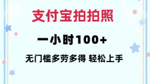 支付宝拍拍照一小时100+无任何门槛多劳多得一台手机轻松操做【揭秘】-互联网资源大全网