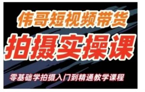 短视频带货拍摄实操课,零基础学拍摄入门到精通教学-互联网资源大全网