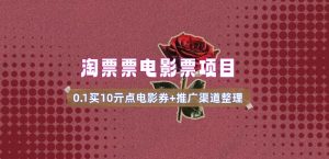 电影票无门槛券推广_0.1亓买10亓无门槛+渠道入口(v1.0版教程)-互联网资源大全网