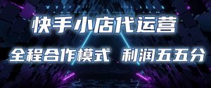 快手小店代运营 限时托管计划 合作模式 利润五五分成【揭秘】-互联网资源大全网