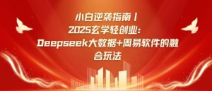 小白逆袭指南，2025玄学轻创业：Deepseek大数据+周易算法的融合玩法-互联网资源大全网