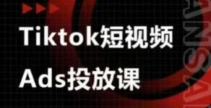 Ads视频投放课,tiktok短视频广告投放课-互联网资源大全网