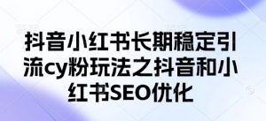 抖音小红书长期稳定引流cy粉玩法之抖音和小红书SEO优化-互联网资源大全网
