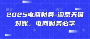 2025电商财务-淘系天猫对账，电商财务必学-互联网资源大全网