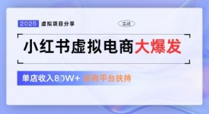 小红书虚拟电商项目,平台大力免费流量扶持,低门槛1拖3玩法-互联网资源大全网