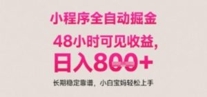 小程序自动挂G打金,无任何技术要求,没有时间限制,日入多张+长期稳定靠谱【揭秘】-互联网资源大全网