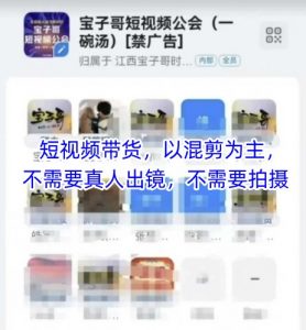 宝子哥头部团队短视频带货,以混剪为主,不需要真人出镜,不需要拍摄【更新】-第一资源库