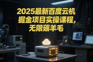 2025最新百度云机掘金项目实操课程单窗口保底5-10元月收益单窗口150+【揭秘】-互联网资源大全网