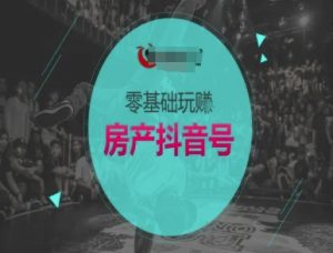 零基础玩转房产抖音号-抖音卖房教程-互联网资源大全网