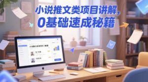小说推文类项目讲解,0 基础速成秘籍-互联网资源大全网