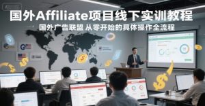 国外Affiliate项目线下实训教程,国外广告联盟从零开始的具体操作全流程-互联网资源大全网