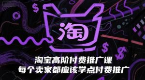 淘宝高阶付费推广课,每个卖家都应该学点付费推广-互联网资源大全网