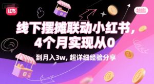 线下摆摊联动小红书,4 个月实现从 0 到月入3w,超详细经验分享-互联网资源大全网