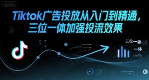 Tiktok广告投放从入门到精通，三位一体加强投流效果-互联网资源大全网