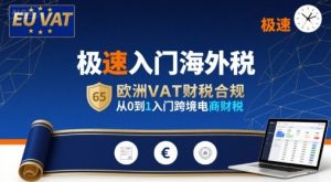 极速入门海外税,欧洲VAT财税合规,从0到1入门跨境电商财税-互联网资源大全网