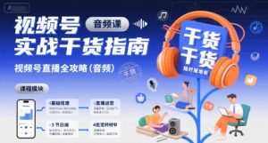 视频号实战干货指南,视频号直播全攻略(音频)-互联网资源大全网