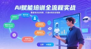 AI赋能培训全流程实站,覆盖培训全场景,打通 Al培训全链路-互联网资源大全网