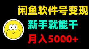闲鱼软件号变现，新手就能干，月入5k+-互联网资源大全网