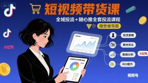 最新短视频带货课,全域投流+随心推全套投流课程+思维导图-互联网资源大全网