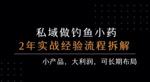 私域做钓鱼小药 每单利润3张+ 详细流程拆解-互联网资源大全网