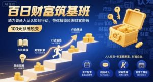 百日财富筑基班，助力普通人从认知到行动，带你解锁顶级财富密码-互联网资源大全网