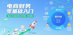 电商财务零基础入门,基础认知+基础实操+进阶突破,轻松掌握-互联网资源大全网