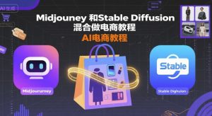 Midjourney和Stable Diffusion混合做电商教程-ai电商教程-互联网资源大全网