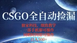 CSGO自动捡漏项目,最新独家玩法,一个手机即可操作,新手小白轻松月入1W+,操作简单易上手【揭秘】-互联网资源大全网