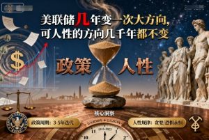 付费文章:美联储几年变一次大方向,可人性的方向几千年都不变-第一资源库
