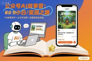 公众号ai故事营,最适合小白的自媒体变现之路-互联网资源大全网